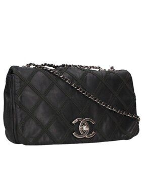 Chanel Quilted Lambskin Chain Shoulder Bag